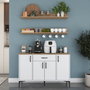 Hanah Home Armario Multiusos JE233 - 4697 Blanco y Nogal